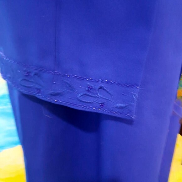 Anthony Richards size 12 cobalt 2-piece dress, LIKE NEW CONDITION - Picture 6 of 8